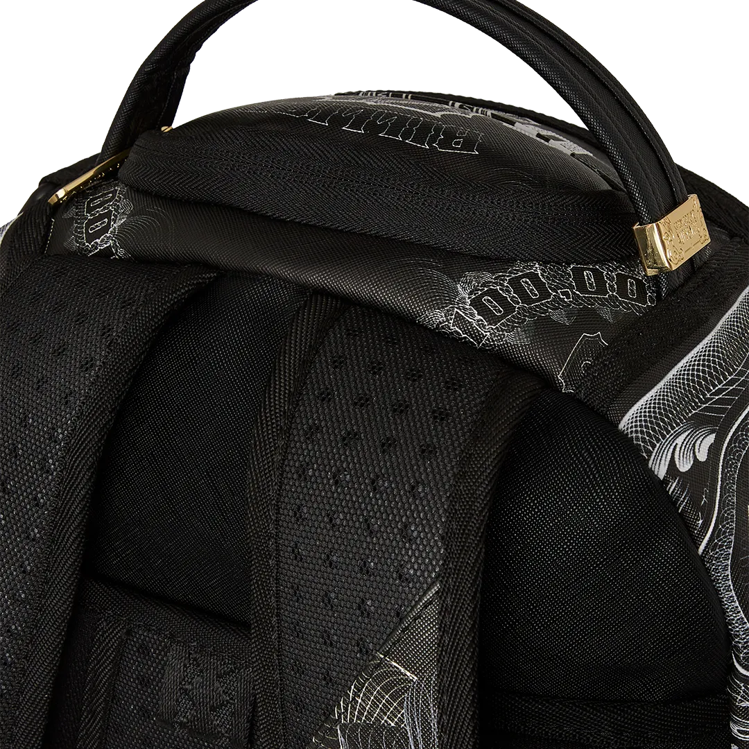 Sprayground Strictly Business The Godfather Collab Backpack - Grey / Black