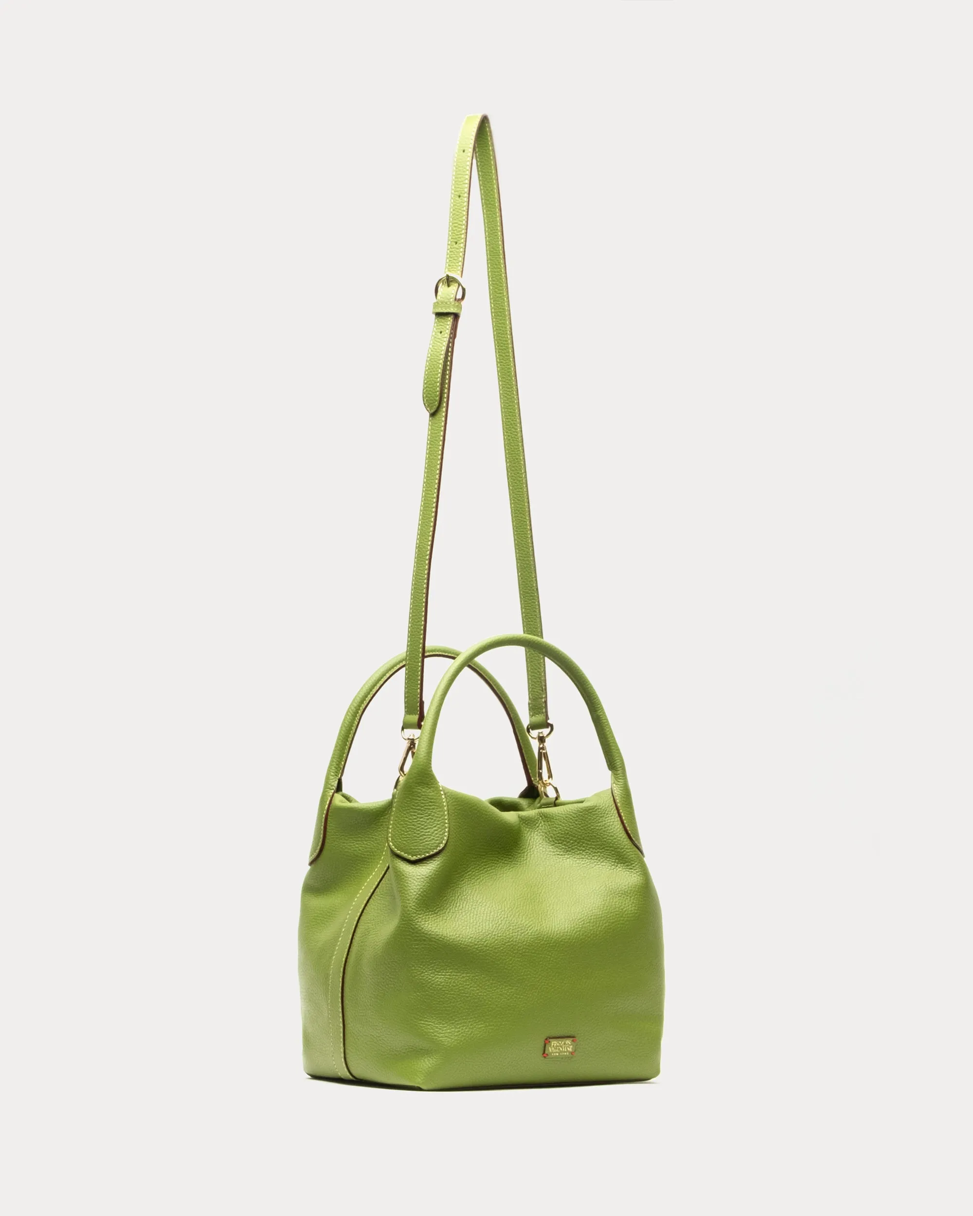 Sweet Pea Tote Tumbled Leather Green