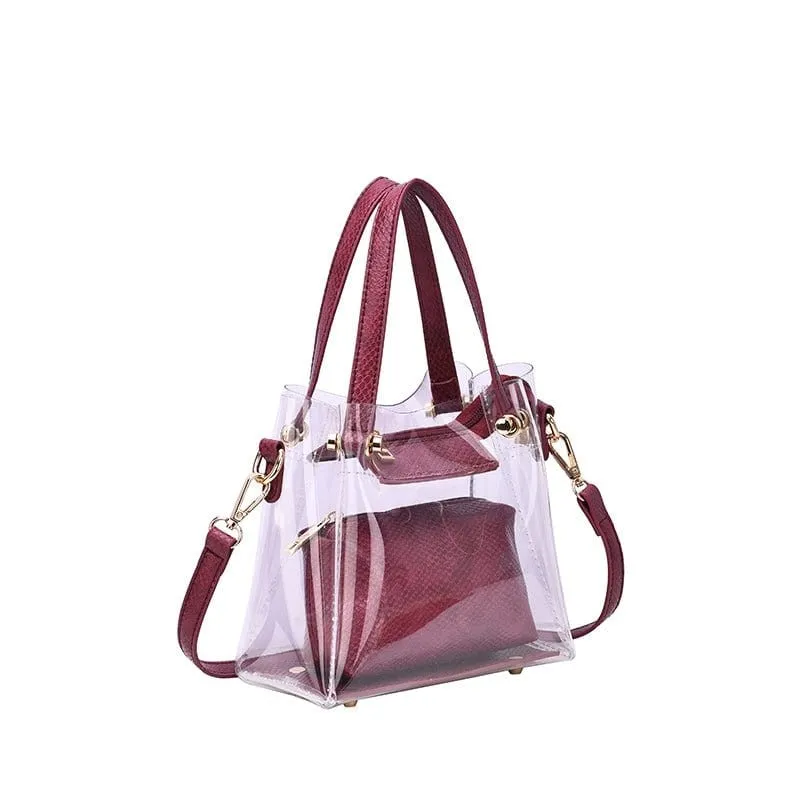 TB20620 Transparent Clear Mini Tote/Crossbody