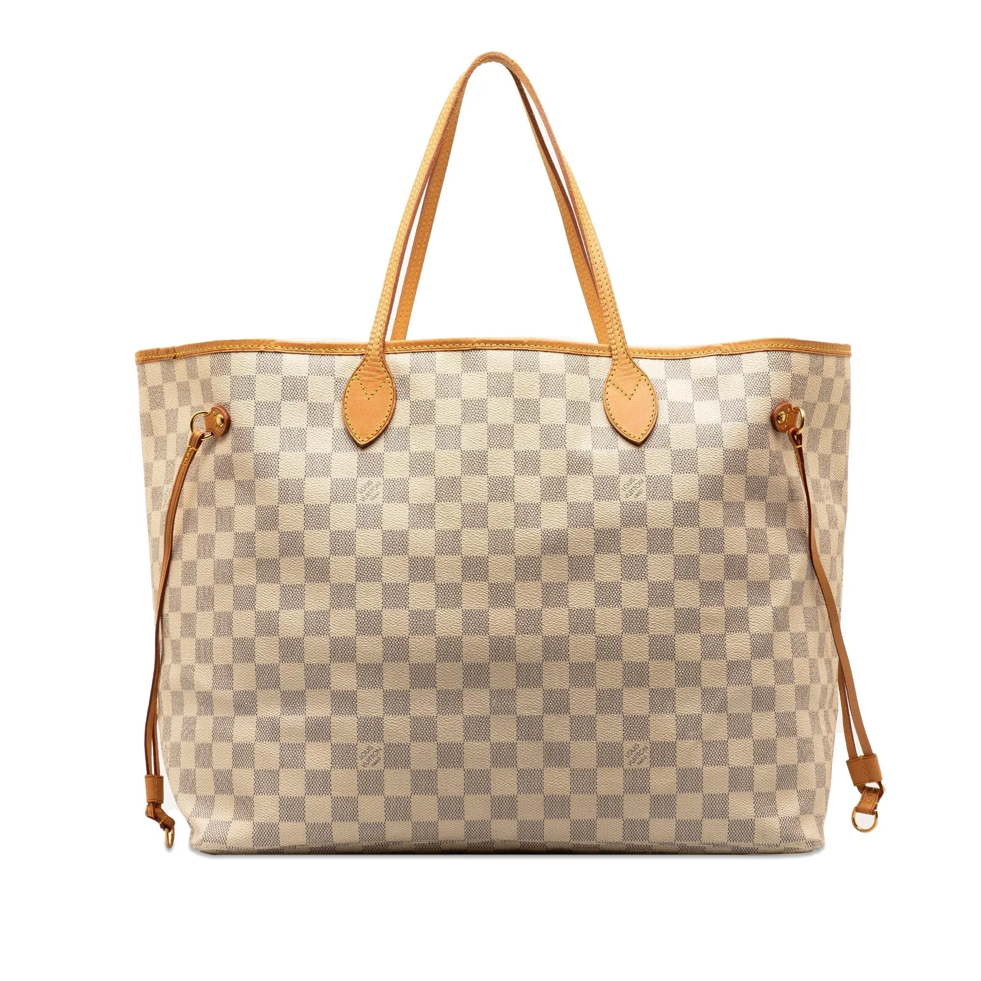 White Louis Vuitton Damier Azur Neverfull GM Tote Bag