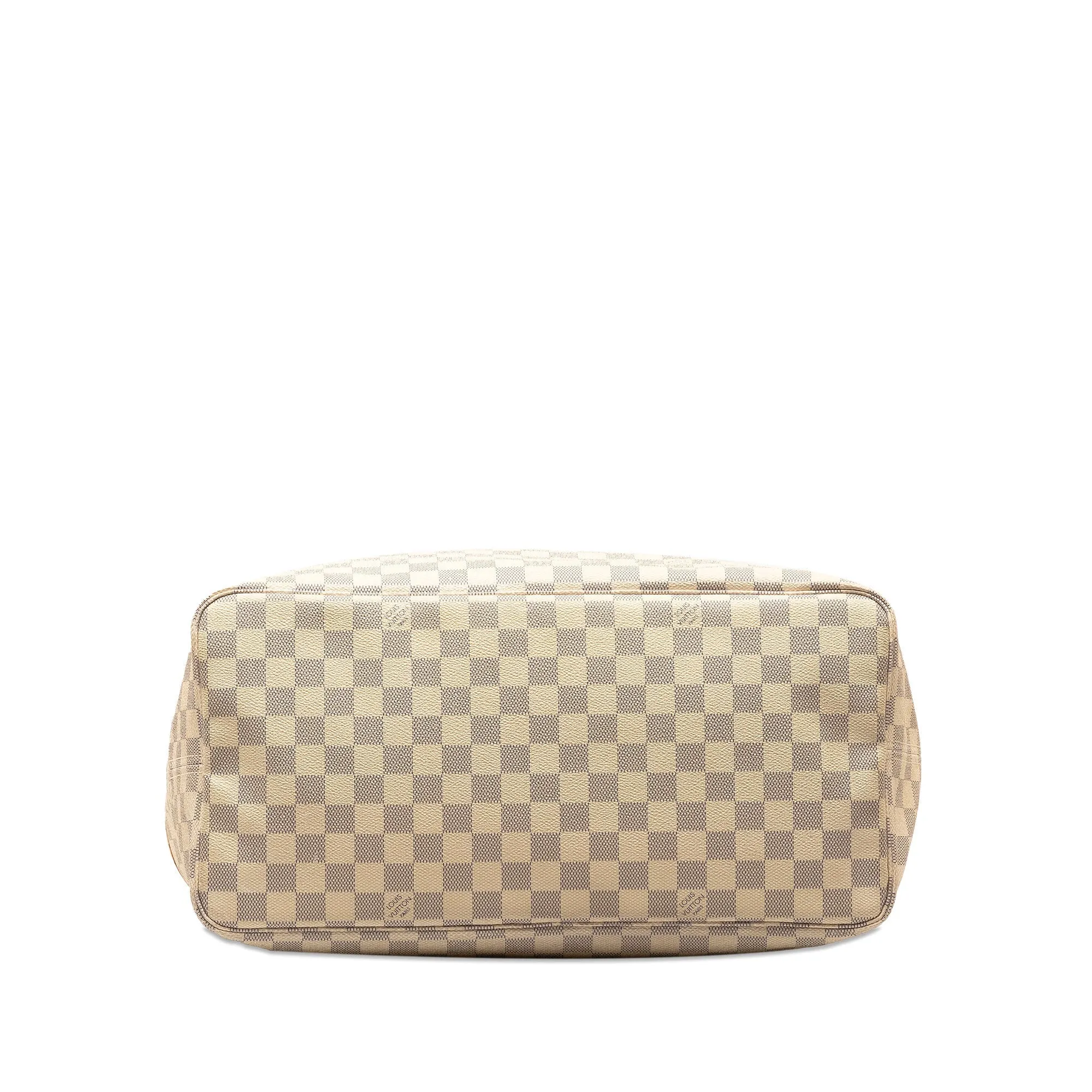 White Louis Vuitton Damier Azur Neverfull GM Tote Bag