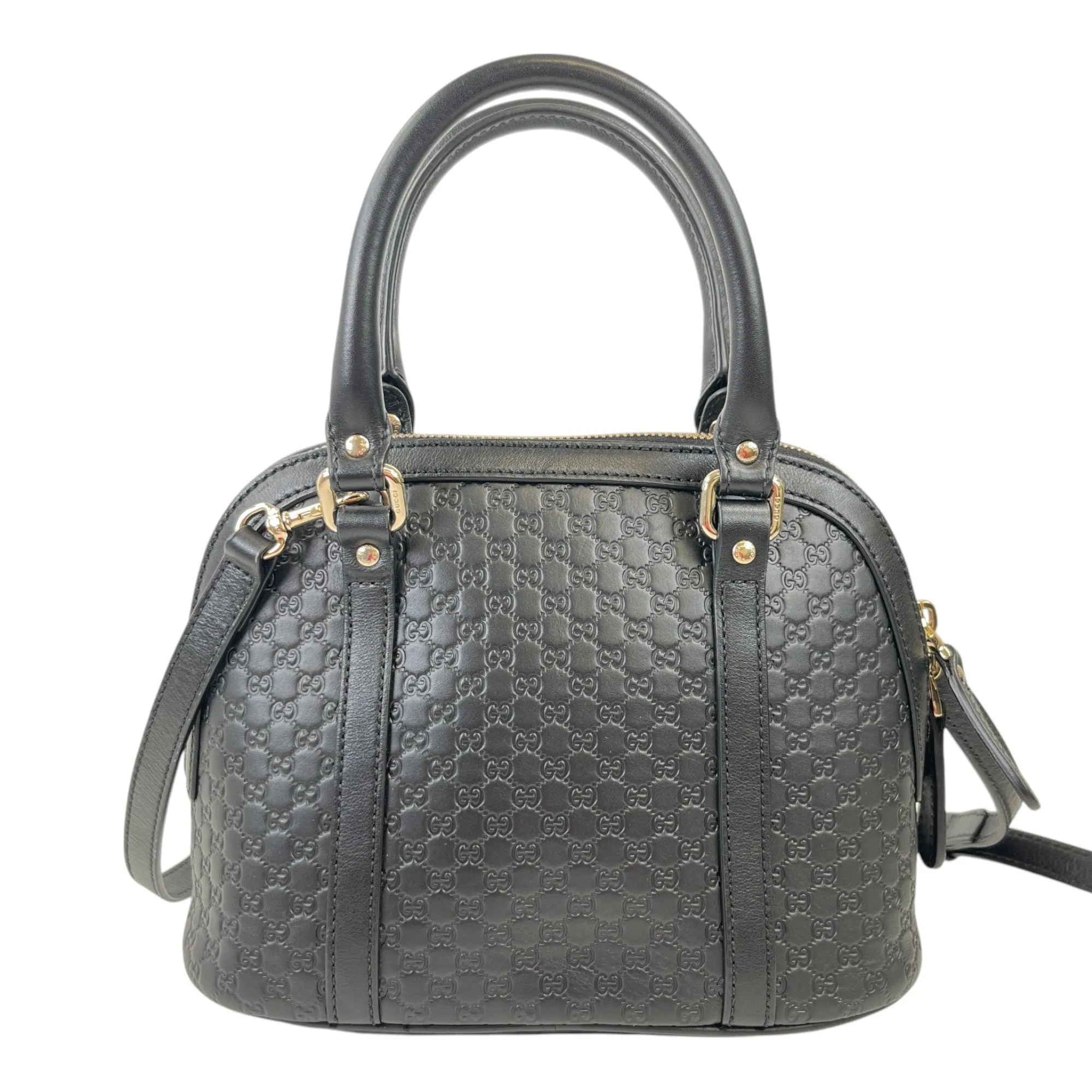 Women's Microguccissima Dome Handbag Black