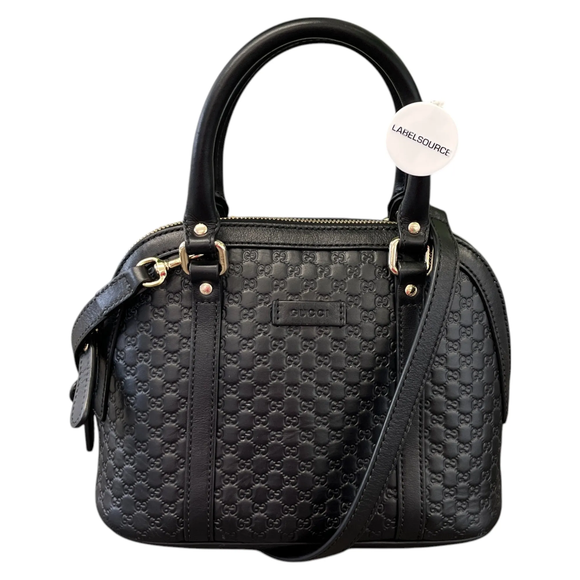 Women's Microguccissima Dome Handbag Black