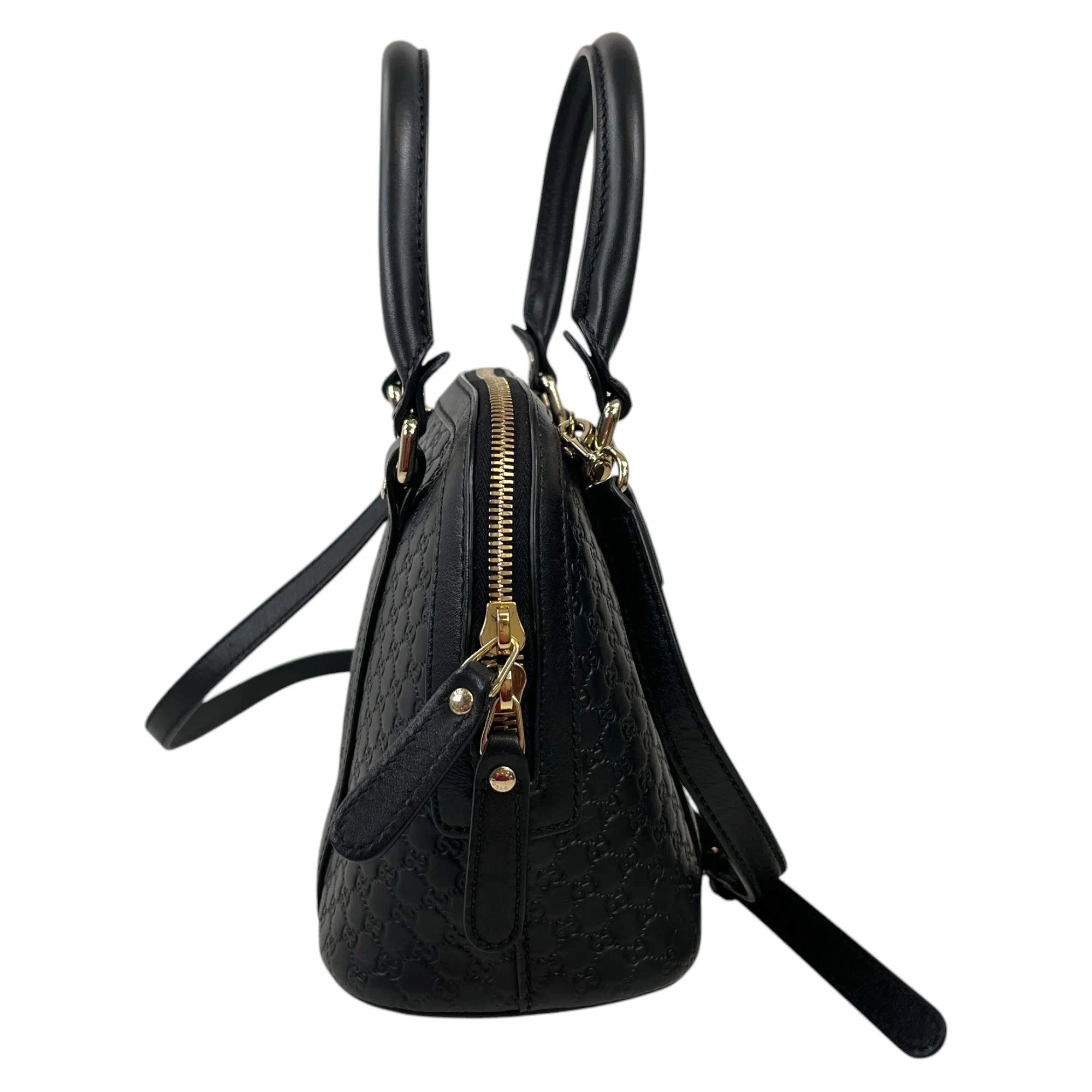 Women's Microguccissima Dome Handbag Black