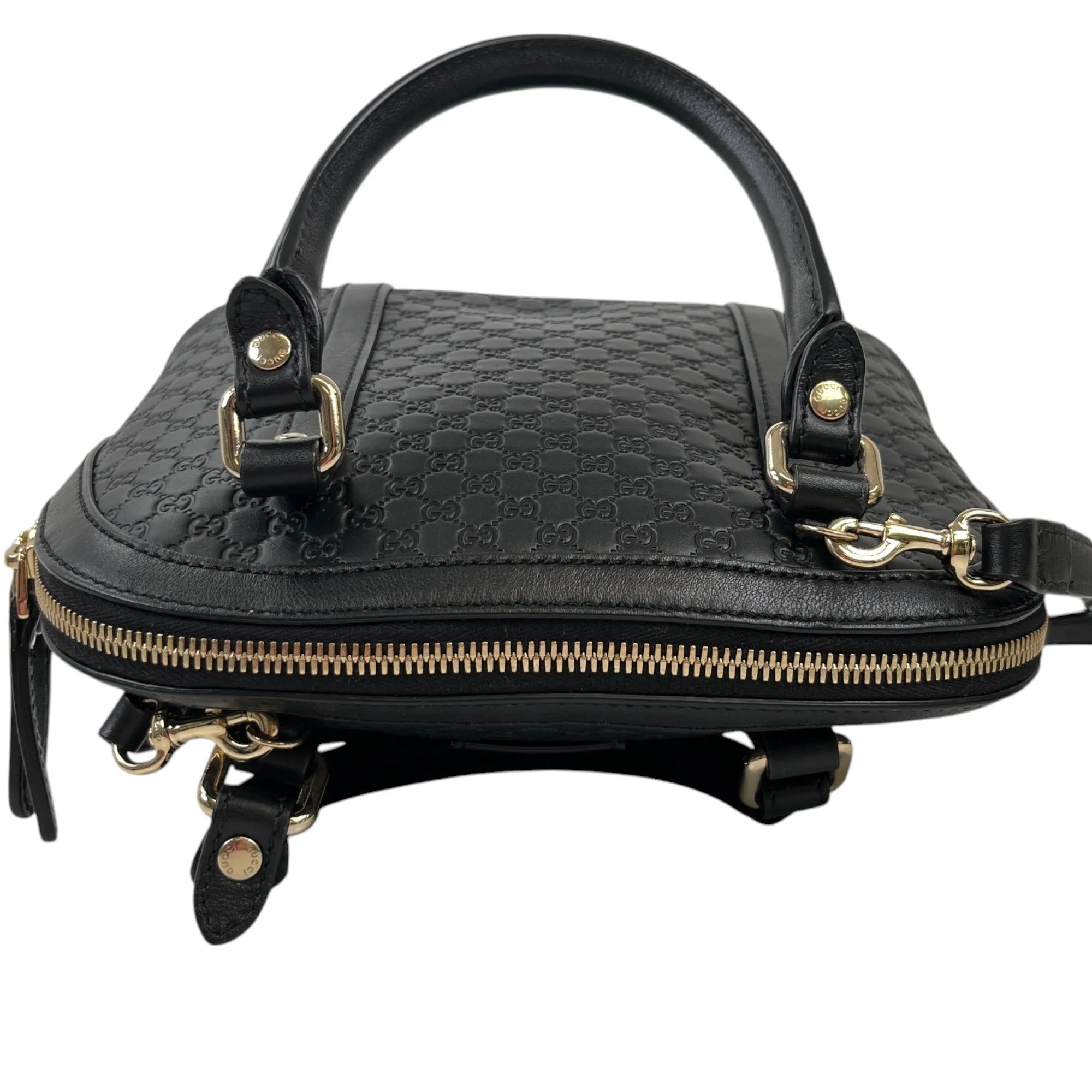 Women's Microguccissima Dome Handbag Black